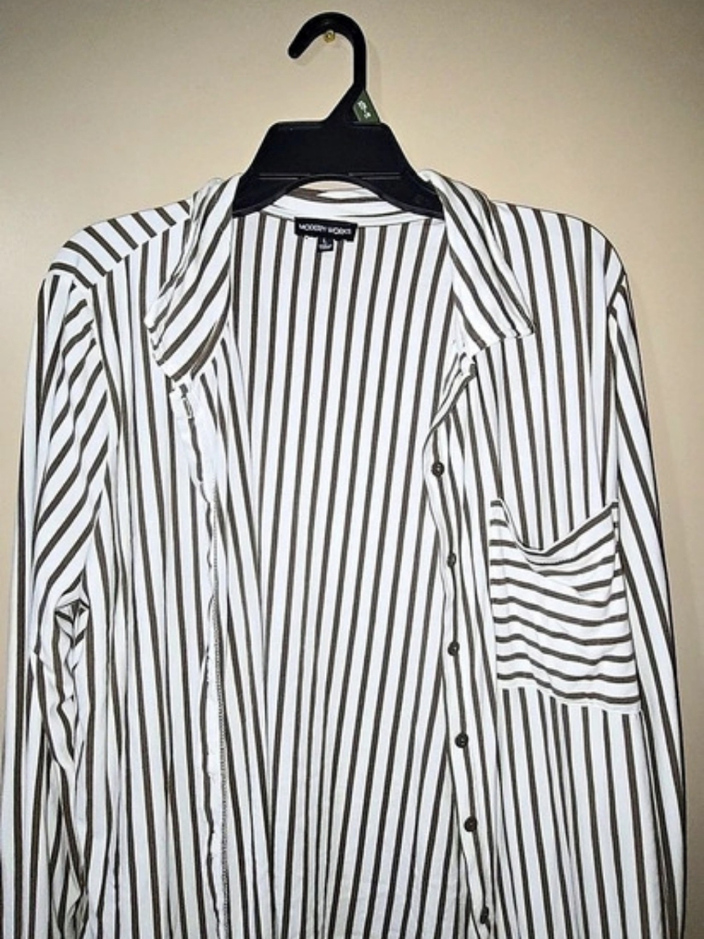 Modern Works Women's Striped Button Down Shirt